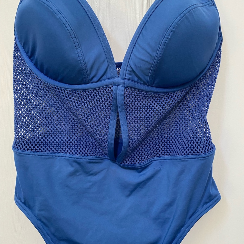 Cobalt Blue One-Piece Swimsuit - Picture 3 of 8